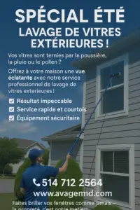 Prix lavage vitres Rive-Sud - Grille tarifaire compl&egrave;te 2026 r&eacute;sidentiel et commercial avec calculateur instantan&eacute;