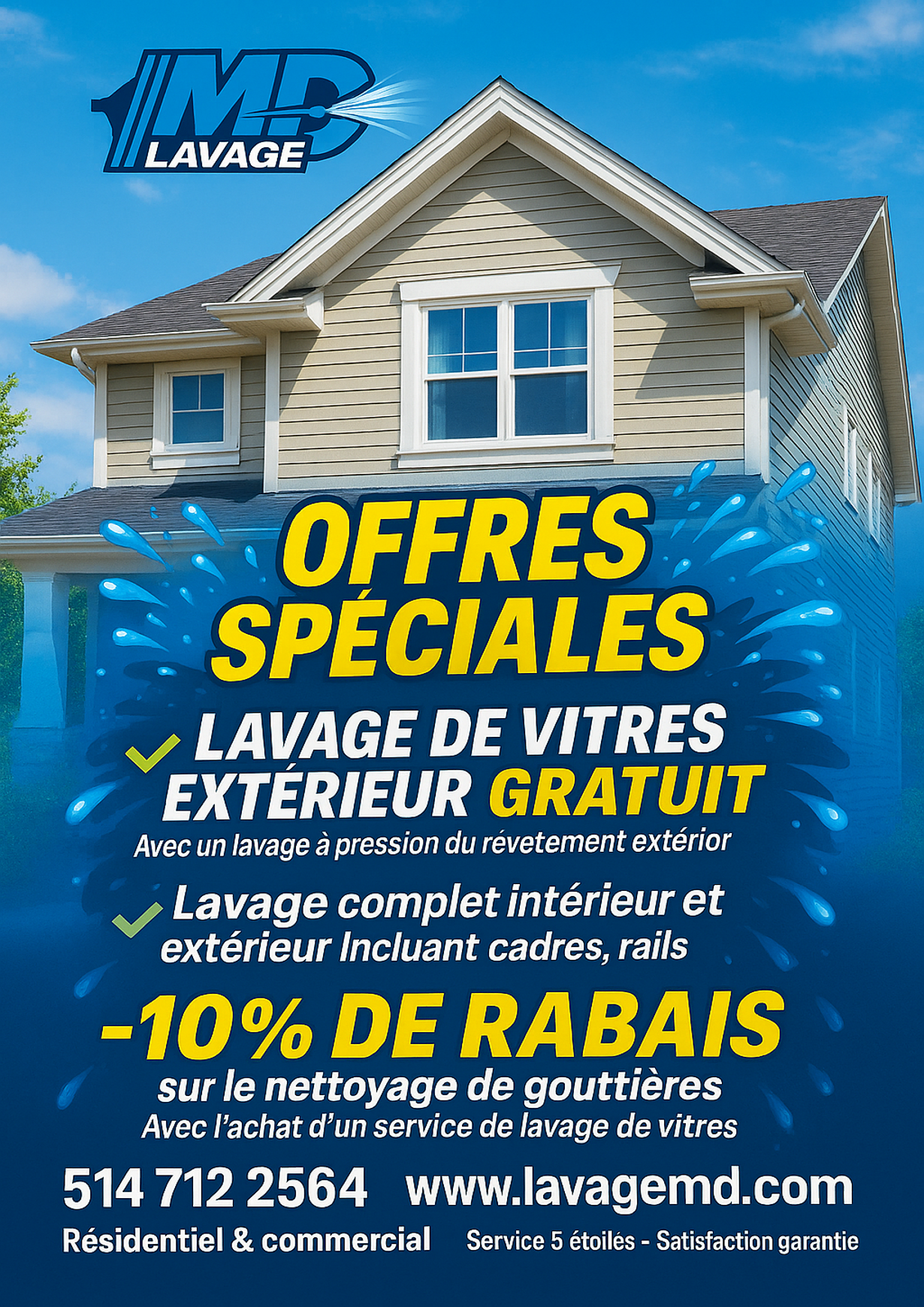 Promotion lavage vitres gratuit avec lavage pression
