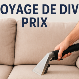 Nettoyage de divan prix – technicien nettoyant un sofa professionnellement
