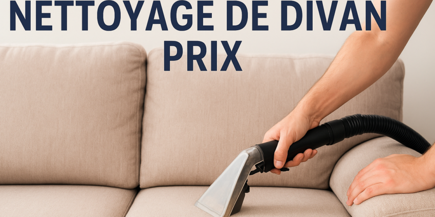 Nettoyage de divan prix – technicien nettoyant un sofa professionnellement