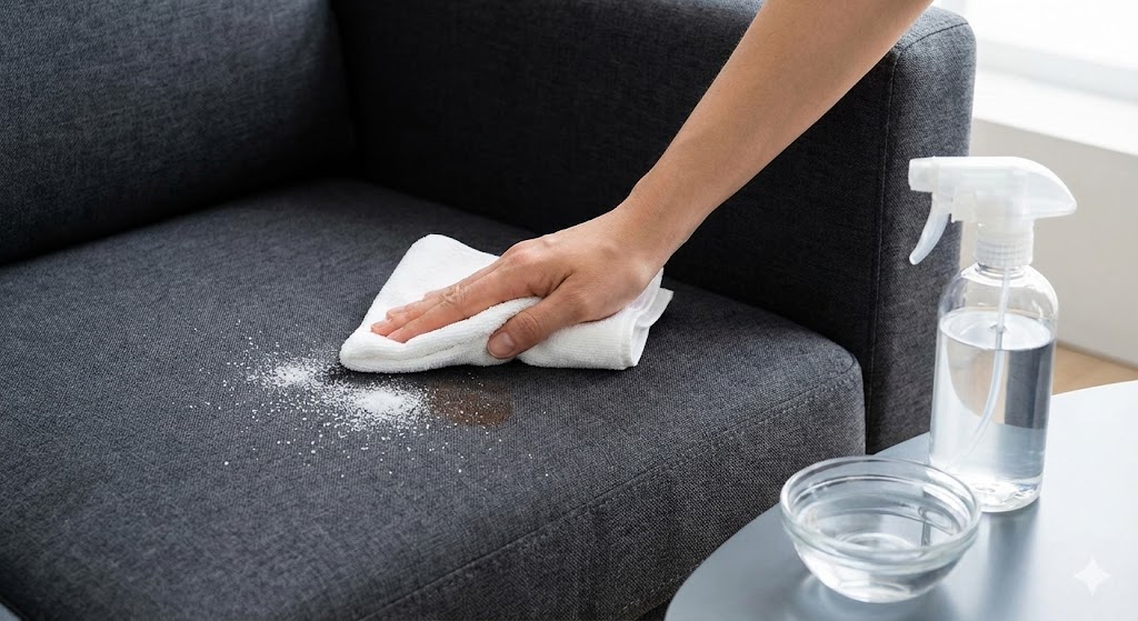 erreur enlever sel divan frotter taches sel sofa rend permanent Rive-Sud