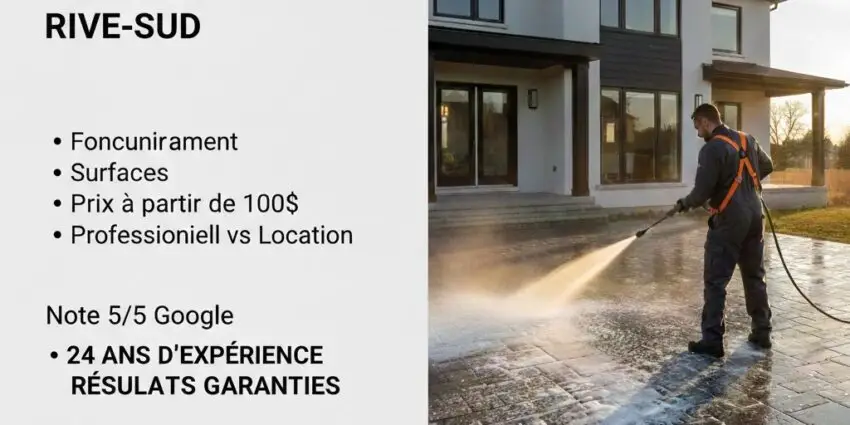 Avant après nettoyage maison extérieur professionnel Rive-Sud - Revêtement vinyl transformé par Lavage MD Saint-Jean-sur-Richelieu