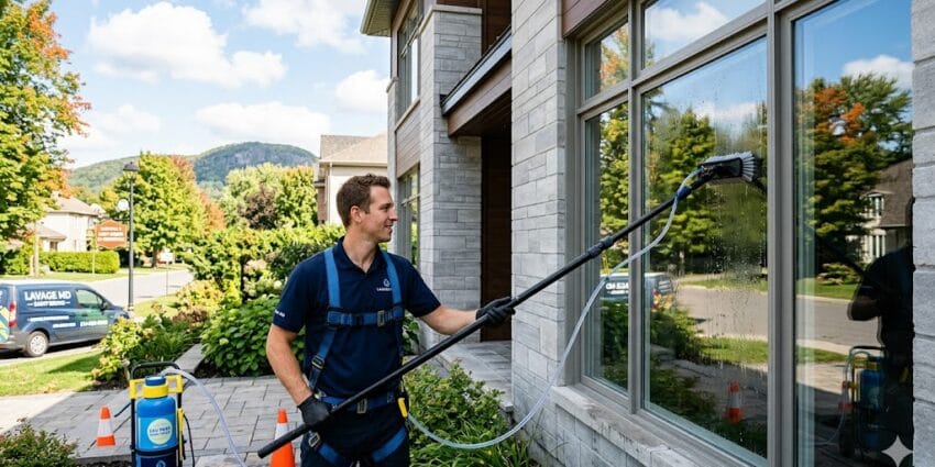 Lavage de vitres Saint-Bruno-de-Montarville — service professionnel eau pure sans traces par Lavage MD