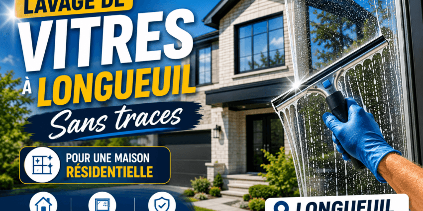 Lavage de vitres à Brossard sans traces sur une maison résidentielle